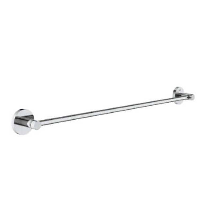 Plumbing Grohe Bathroom Hardware | Essentials 24" Towel Bar (Starlight Chrome)