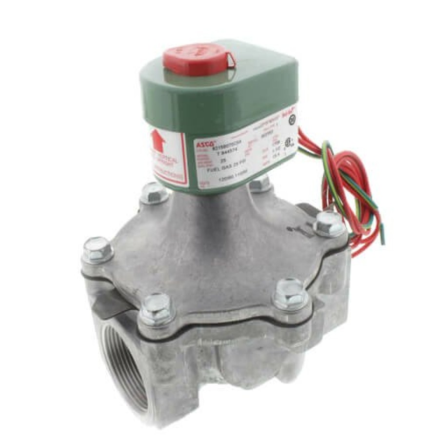 Heating Asco RedHat Combustion Solenoid Valves | 1-1/4" Aluminum Solenoid Air Valve, 1,730,000 Btuh Max (24V)