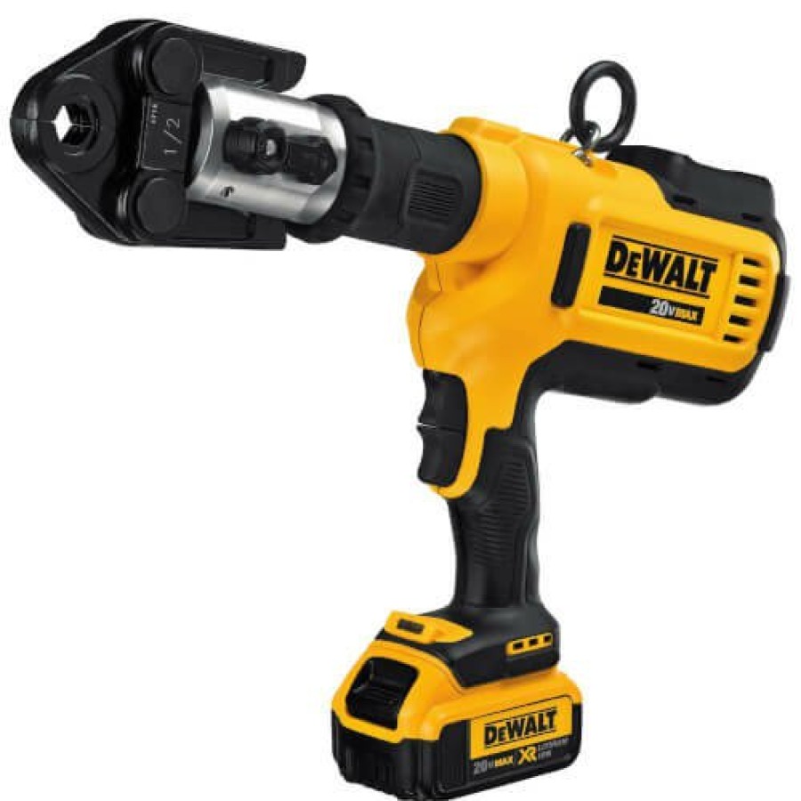 Plumbing Dewalt Dewalt Tools | 20V Max Cordless Copper Press Tool Kit With 1/2" To 2" Jaws, (2) Batteries