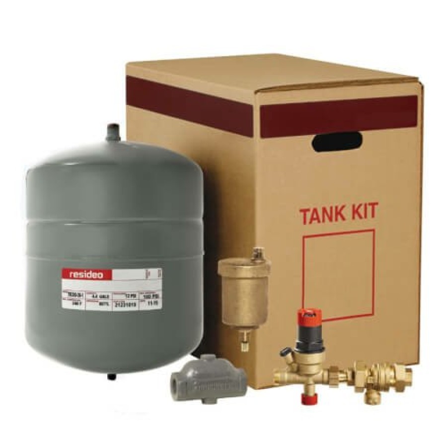 Heating Resideo Boiler Trim | Tk300 Boiler Trim Kit W/ Check & Backflow Valves, 1-1/4" Air Purger, & 4.4 Gal. Expansion Tank