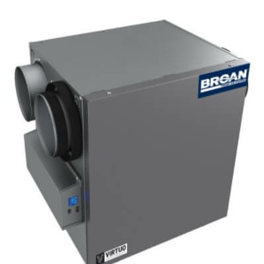 Hvac Broan Broan Energy Recovery Ventilators | 130 Cfm Ai Series Energy Recovery Ventilator W/ Side Ports (67% Efficiency)