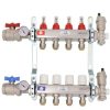 Pex SharkBite Sharkbite Push-Fit Radiant Manifolds | 4 Loop Stainless Steel Radiant Heat Manifold W/ 1/2