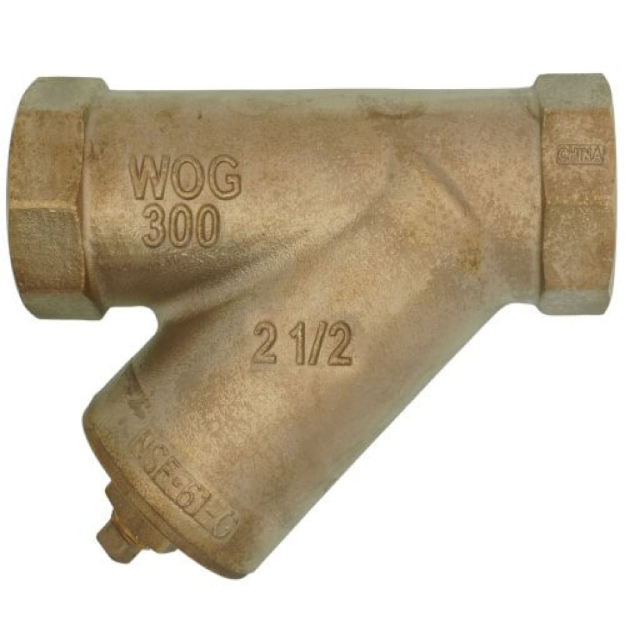 Valves Watts | 2-1/2" Lf777Si Lead Free Brass Wye Strainer (Threaded)