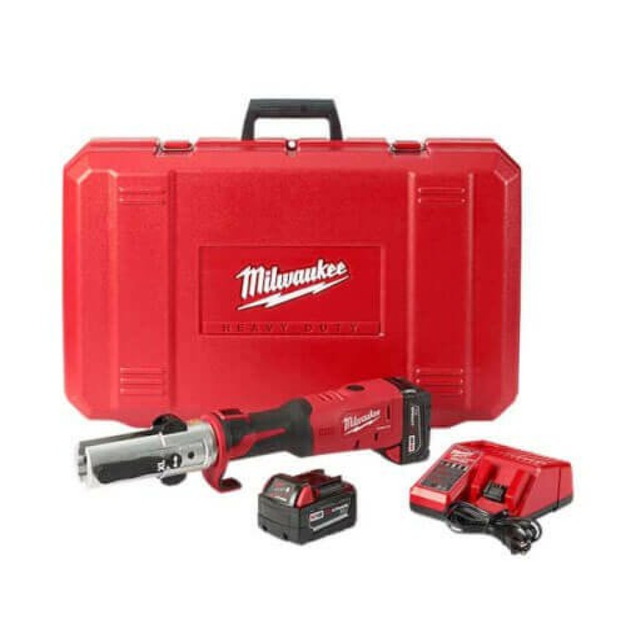 Plumbing Milwaukee Megapress Tools & Jaws | M18 Force Logic Long Throw Press Tool Kit (No Jaws)