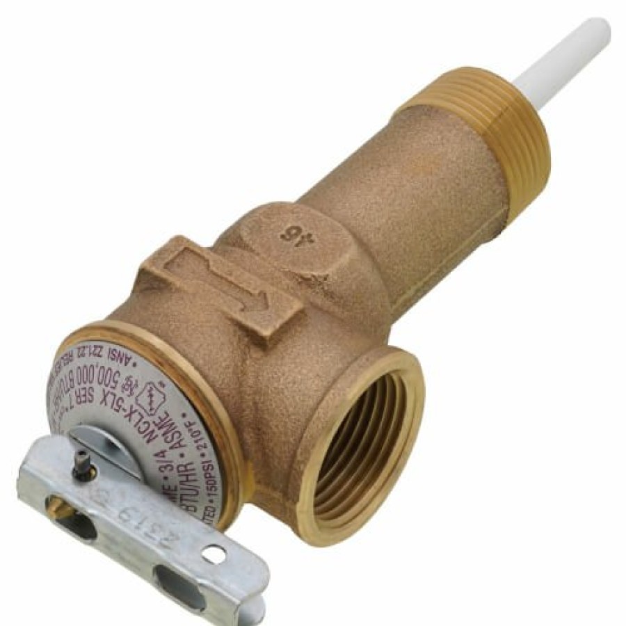 Plumbing Bradford White Bradford White Water Heater Parts | 3/4" Male Temp. & Pressure Valve W/ 2-1/5" Stem, 105,000 Btu (150 Psi)