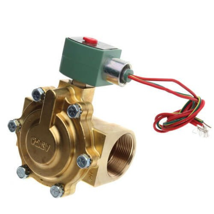 Valves Asco RedHat Pilot Operated Solenoid Valves | 1-1/2" Npt Normally Closed 2-Way Solenoid Valve (120/60Vac)