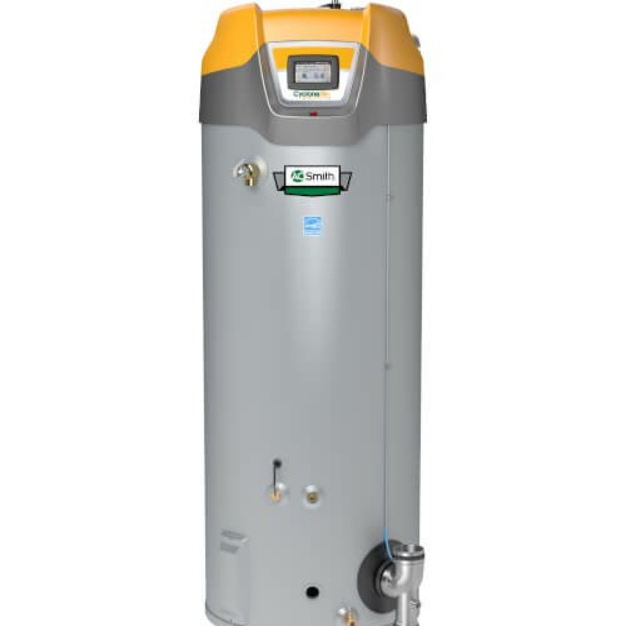 Plumbing AO Smith Commercial Water Heaters | 100 Gallon Bth-199 199,000 Btu Cyclone Mxi Commercial Gas Water Heater (Ng)