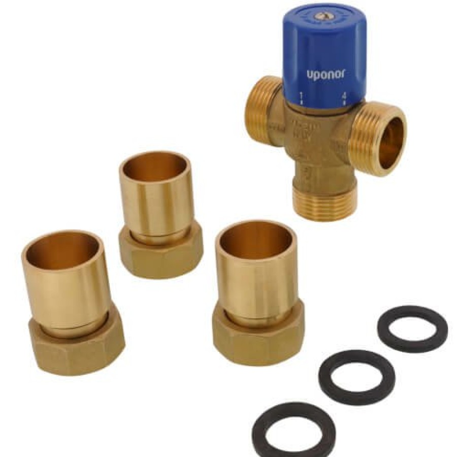 Pex Uponor (Wirsbo) Mixing Valves | 1" Thermal Mixing Valve With Union