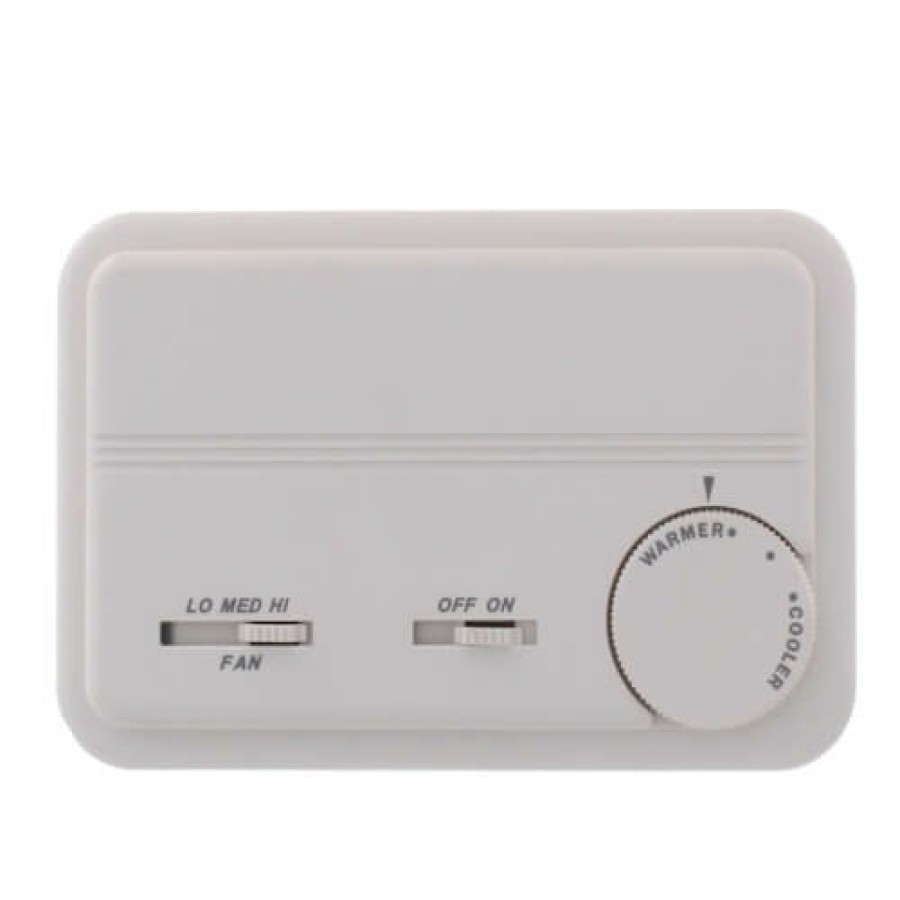 Thermostats Peco Controls | T156 Inbuilt Thermostat W/ Auto & Manual Changeover, 24-277 Vac